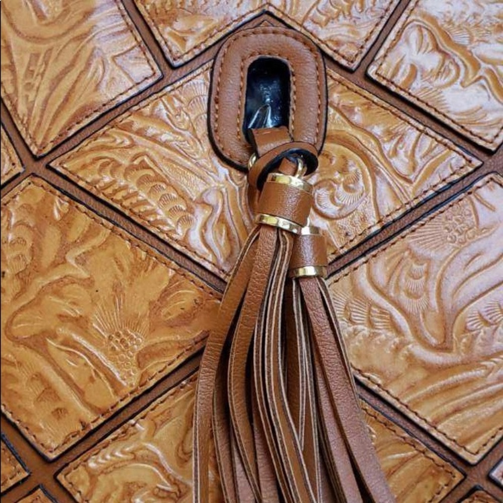 MC Brown Embossed Purse - Picture 5 of 15